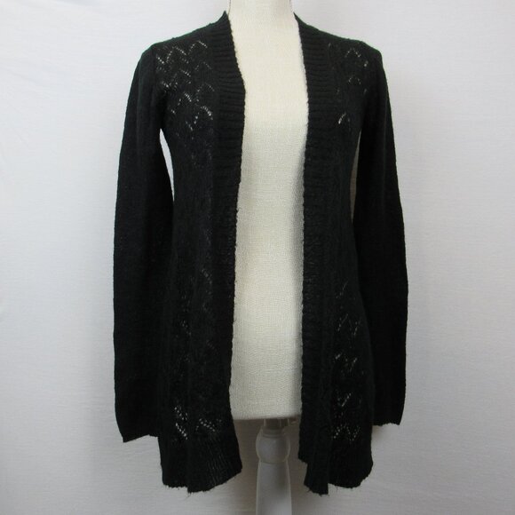 Mossimo Supply Co Women’s Size XS Knit Black Cardigan Open Front - Picture 1 of 8